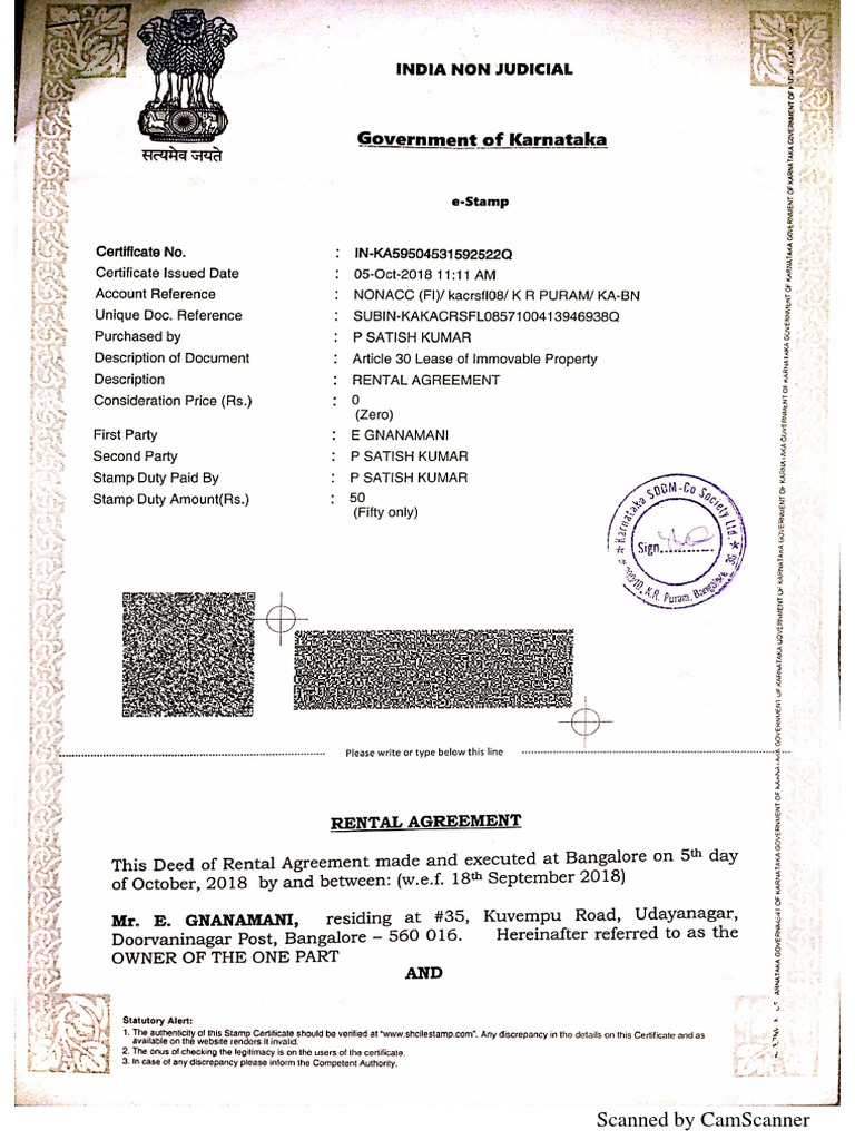 Rental Aggrement PDF