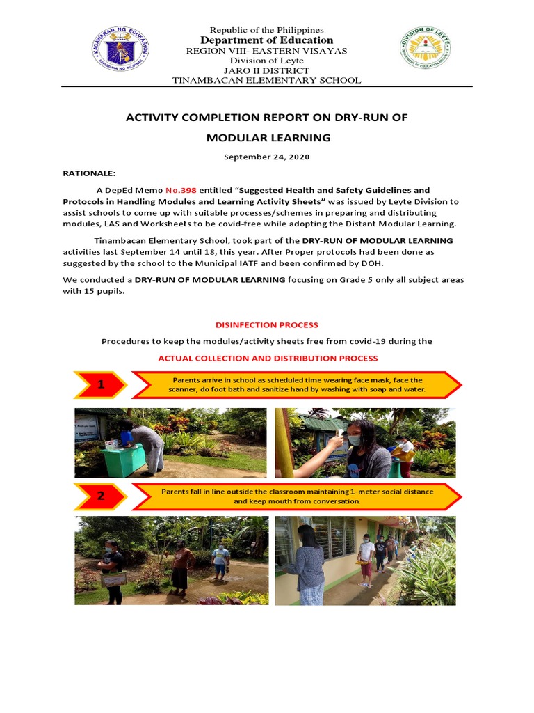 Acr On Modular Learning Simulation Pdf Pdf Disinfectant