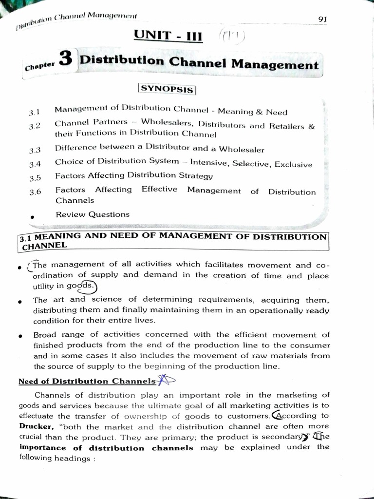 S&D Management Unit 3 | PDF