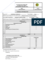 Scorecard Info Sheet