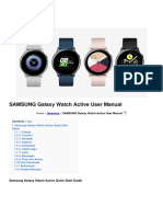Galaxy Watch Active Manual