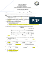 Philippine schools division periodic test in music, arts, PE and health