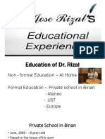 Lesson 4 - Educational Experiences of Rizal