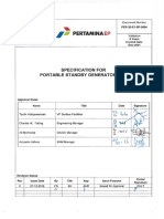 PEP-20-E1-SP-0004 Specification For Portable Standby Generator Sets