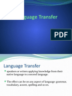 Language Transfer