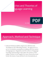 Methods and Theories of Language Learning