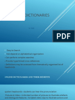 Online Dictionaries