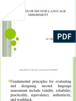 Principles of L2 Assessment