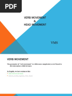 Verb Movement and Head Movement