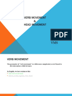 Verb Movement and Head Movement