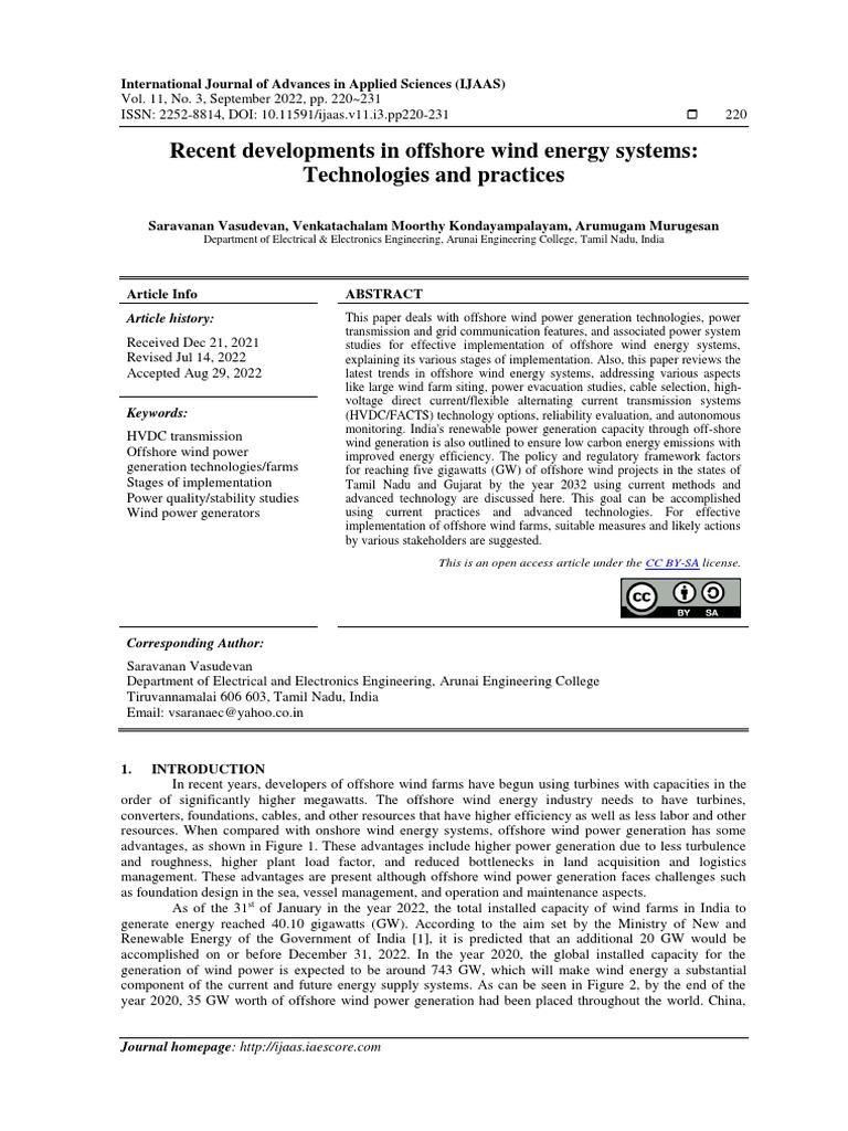 Offshore Wind Energy Innovations | PDF | Wind Power | Offshore Wind Power