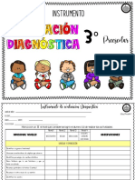 Instrumento de Evaluación Diagnostico 3ro Preescolar