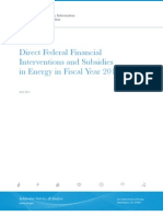 Direct Federal Financial Interventions and Subsidies in Energy in Fiscal Year 2010