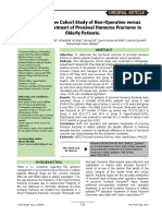 A Retrospective Cohort Study of Non-Operative Versus Operative Treatment of Proximal Humerus Fractures in Elderly Patients