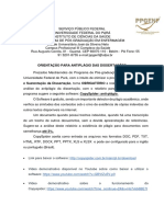 Orientação antiplágio dissertações UFPA Enfermagem