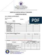 Completion Report Sample