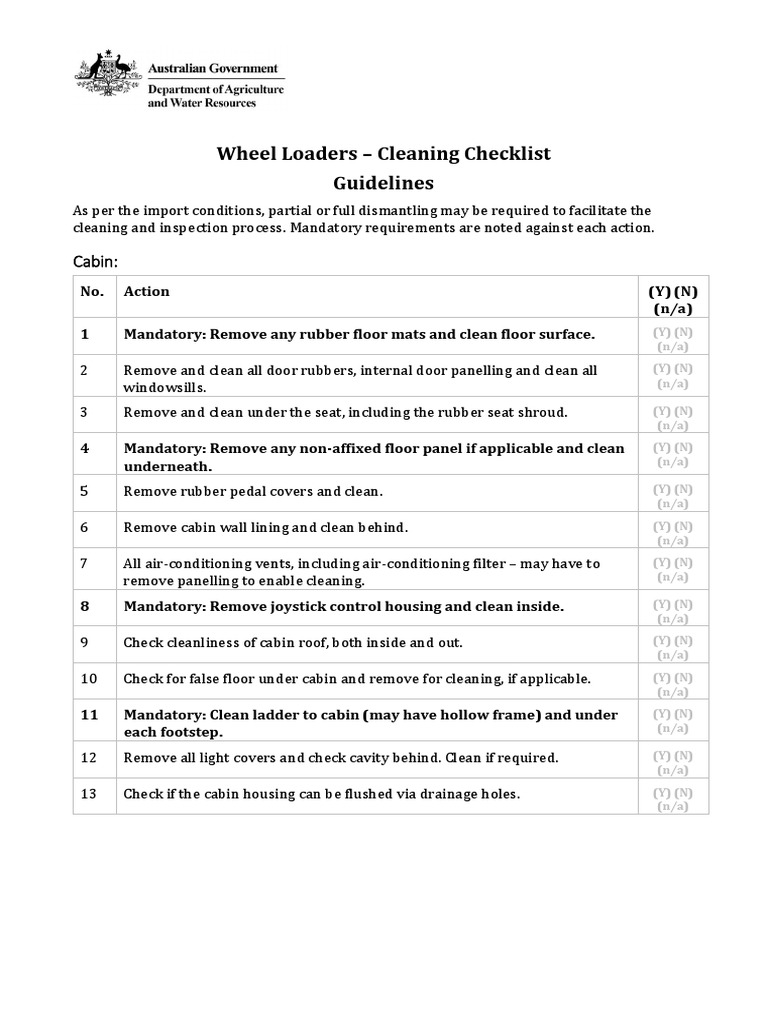 Wheel Loaders Checklist PDF | PDF | Manufactured Goods | Vehicles