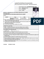 Admitcard PDF