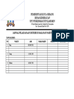 Jadwal Pelaksanaan Distribusi Makanan Pasien Rawat Inap