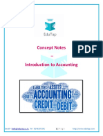 Concept Notes - Introduction To Accounting