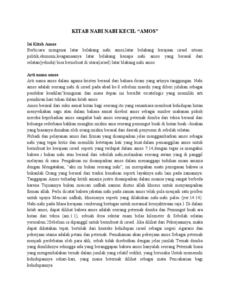 Kitab Nabi Nabi Kecil Pdf