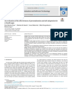 An Evaluation of The Effectiveness of Personalizati - 2022 - Information and Sof