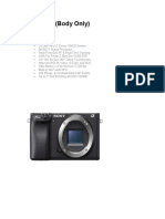 Sony A6400 (Body Only) and Sigma Lenses Bundle