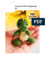 Pequeno Dinosaurio PDF Amigurumi Patron Gratis