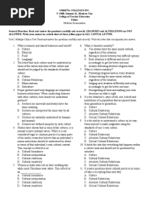 Ethics Midterm Exam