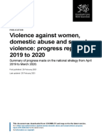 Violence Against Women Domestic Abuse and Sexual Violence Progress Report 2019 2020