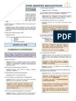 Alternative Dispute Resolution: Modes of Adr