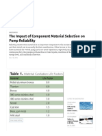 The Impact of Component Material Selection On Pump Reliability - WaterWorld