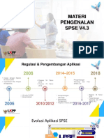 Materi Pengenalan SPSE V4.3: Seksi Bimbingan Teknis LPSE 2018