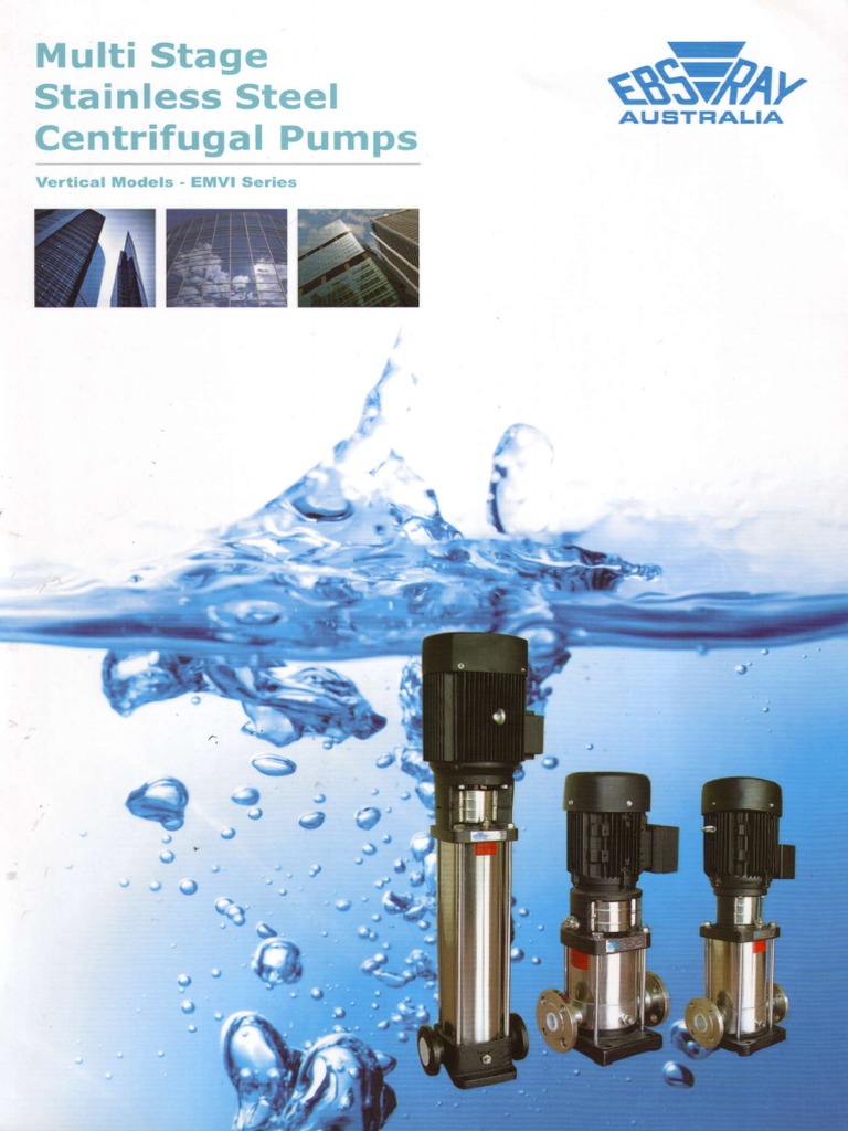EMVI Series Vertical Multistage Pumps | PDF | Fluid Mechanics | Energy ...