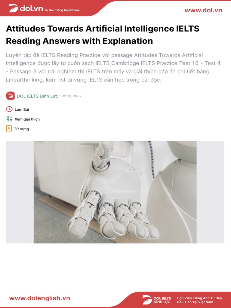Attitudes Towards Artificial Intelligence