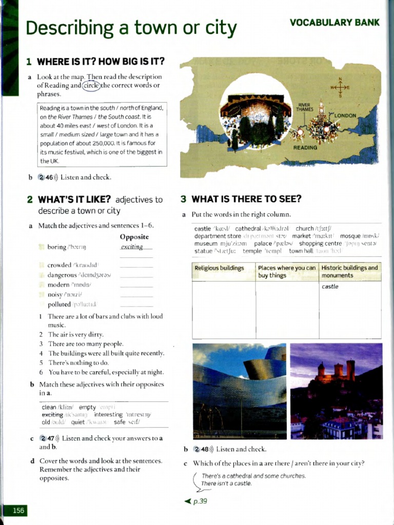 Describing A Town Or A City Pdf