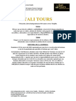 Tali Tours 2023 Carta