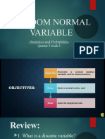Random Variables and the Normal Distribution