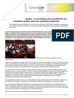 No Solo Duelen Los Golpes Un Monologo para Sensibilizar A La Juventud Canaria Sobre Las Violencias Machistas Mas PDF