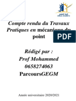 Compte Rendu Du Travaux Pratiques (Réparé) PDF