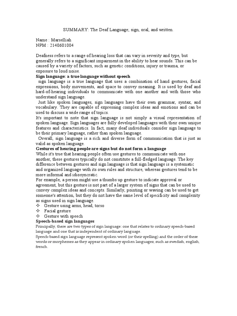 Understanding Sign Language Diversity | PDF | Sign Language | American ...
