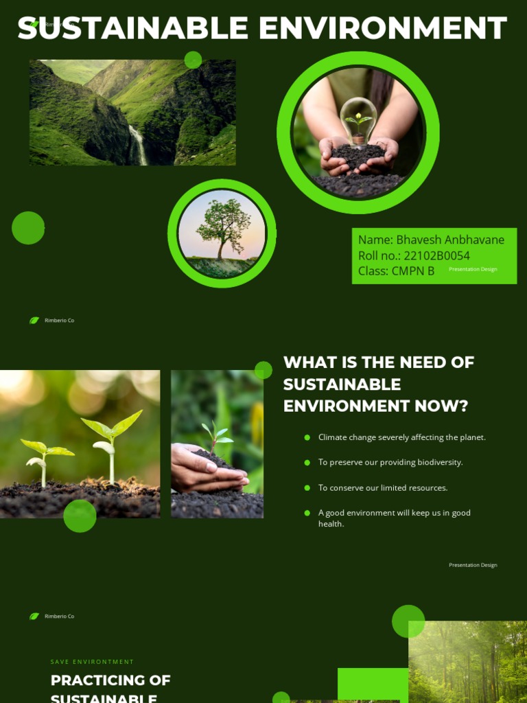The Environment PDF PDF Sustainability Natural Environment