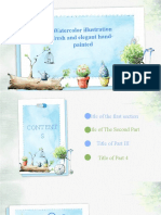 Watercolor Fresh PowerPoint Templates