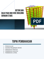 Desain Struktur Beton Dan Baja Pada Mid-Rise Building Dengan ETABS