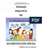 Trabajo práctico de alfabetización inicial sobre variedades lingüísticas