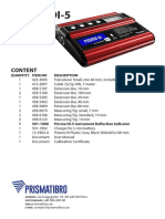 Prisma DI 5 Small - Content List PDF