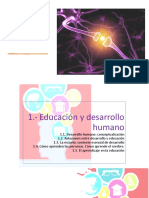Tema 1. EducacioÌ - N y Desarrollo Humano PDF