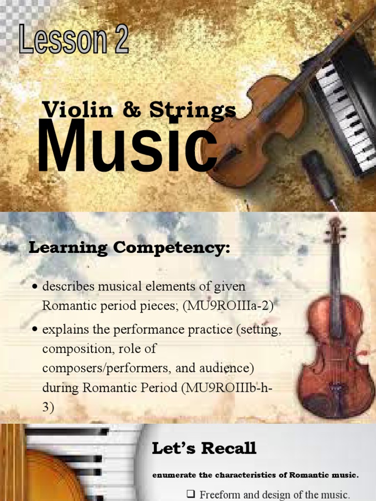 Q3PPTMusic9Violin_StringsMusic PDF Violin Romantic Music