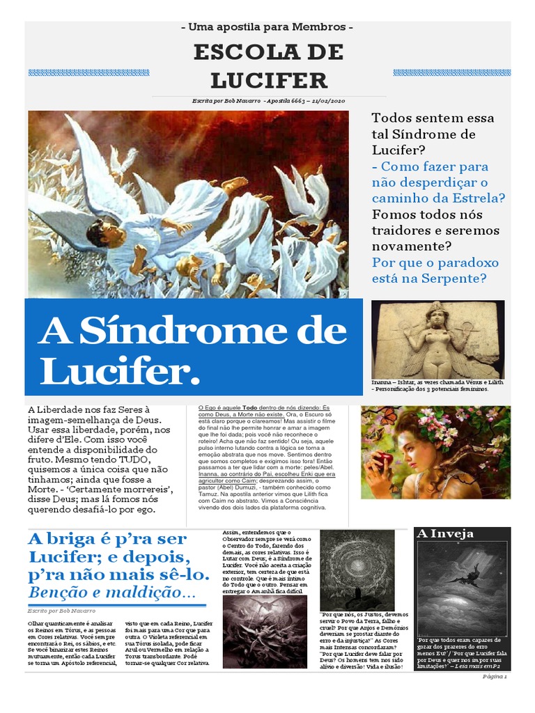 Apostila 3 - A Síndrome de Lucifer | PDF | Amor | Lúcifer