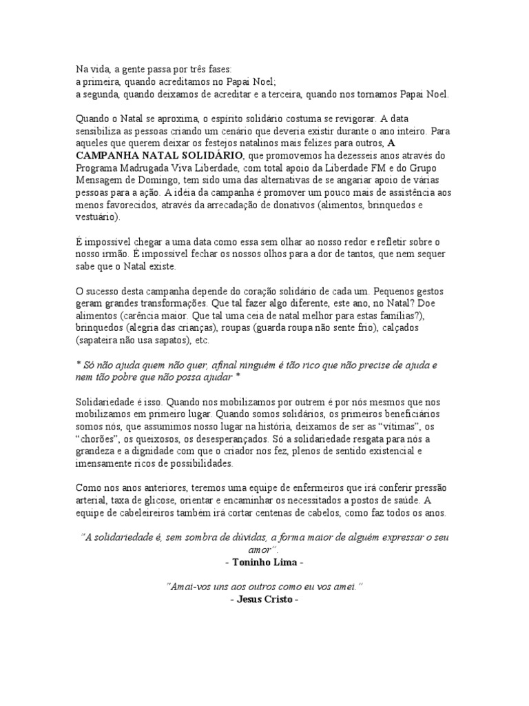 Natal Solidario